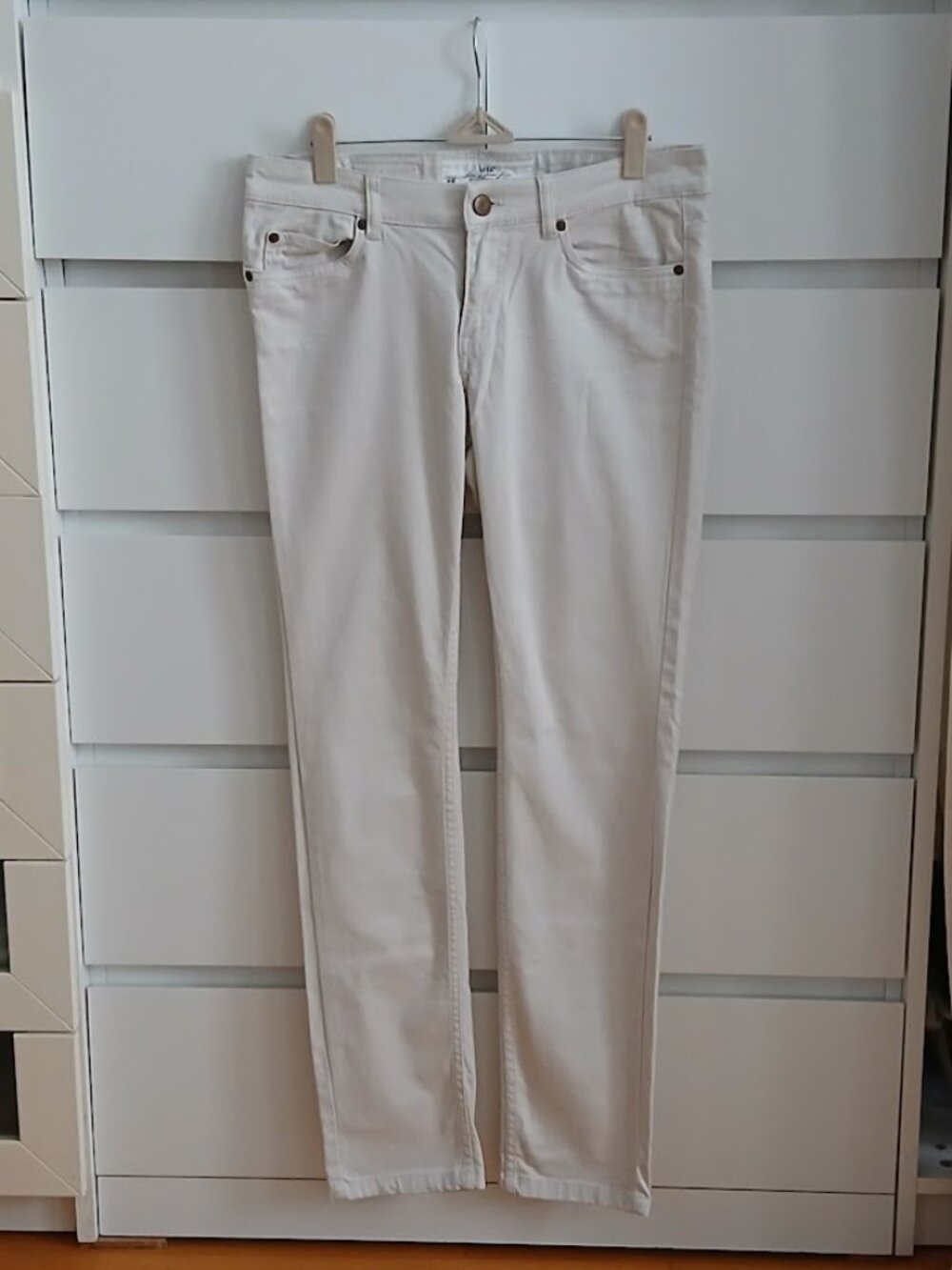 H & M Cream Cotton Jeans size 10
